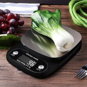Waga kuchenna ARSA GO 0.1g TARA BATERIE GRAM UNCJA KARAT GRAM czarny 5 kg 2