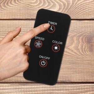 WENTYLATOR PODŁOGOWY WIATRAK STOJĄCY CICHY MOCNY 5 ŁOPATEK 8 TRYBÓW + PILOT 7