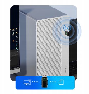 KARTA SIECIOWA ADAPTER BLUETOOTH 5.4 WiFi 6 BT USB 900 MBPS WPA3 ODBIORNIK 2