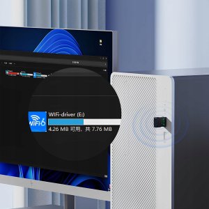 KARTA SIECIOWA ADAPTER BLUETOOTH 5.4 WiFi 6 BT USB 900 MBPS WPA3 ODBIORNIK 6