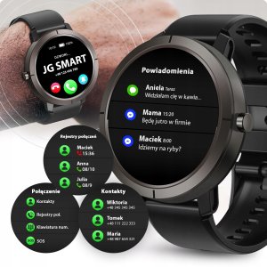 SMARTWATCH DAMSKI WODOODPORNY ZEGAREK MENU PL GPS AMOLED PULS SPORT 4 PASKI 13