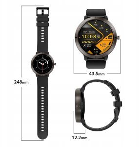 SMARTWATCH DAMSKI WODOODPORNY ZEGAREK MENU PL GPS AMOLED PULS SPORT 4 PASKI 14