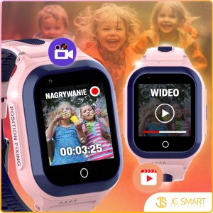 Smartwatch dla Dzieci Zegarek PL GPS Rozmowy Nauka Gry Aparat Wideo Prezent 5