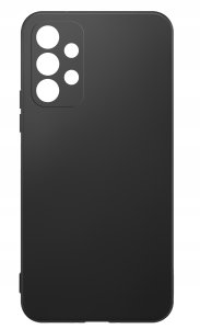 krainaGSM Etui Czarny matowy Silikon Slim do Samsung A13 4G + SZKŁO 9H 8