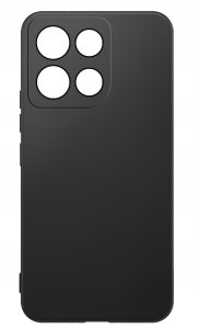 krainaGSM Etui Czarny Matowy Silikon Slim do Motorola G86 Power + SZKŁO 9H 8