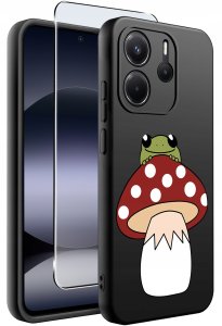 ETUI do Xiaomi Redmi Note 14 4G | WZORY | SILIKONOWE MATT CASE + SZKŁO 9H 2