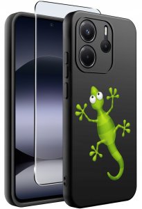 krainaGSM ETUI do Xiaomi Redmi Note 14 4G | WZORY | SILIKONOWE MATT CASE + SZKŁO 9H 2
