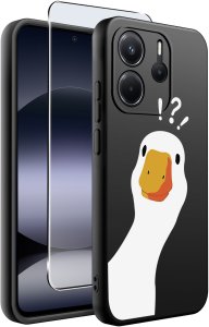 krainaGSM ETUI do Xiaomi Redmi Note 14 4G | WZORY | SILIKONOWE MATT CASE + SZKŁO 9H 2
