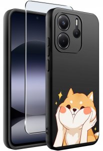 ETUI do Xiaomi Redmi Note 14 4G | WZORY | SILIKONOWE MATT CASE + SZKŁO 9H 2