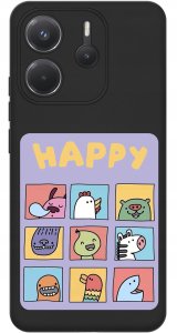 ETUI do Xiaomi Redmi Note 14 4G | WZORY | SILIKONOWE MATT CASE + SZKŁO 9H 4