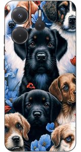 krainaGSM ETUI do Xiaomi Redmi Note 14 4G | WZORY | SILIKONOWE MATT CASE + SZKŁO 9H 4