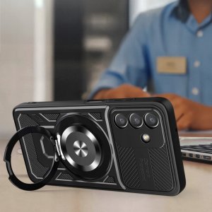 krainaGSM Etui PANCERNE do Samsung A17 5G CASE do MagSafe WZMACNIANE + SZKŁO 9H 6