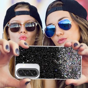 krainaGSM Etui do Samsung A17 5G ETUI BROKATOWE PLECKI + SZKŁO OCHRONNE 9H 4