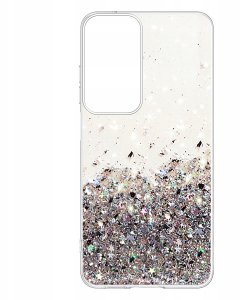 krainaGSM Etui do Samsung A17 5G Etui brokatowe plecki + szkło ochronne 9H 5