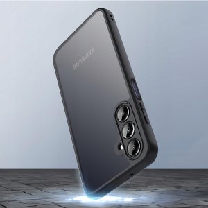 krainaGSM Etui do Samsung A17 | 5G CASE WZMACNIANE CZARNE PANCERNE 2x SZKŁO 4