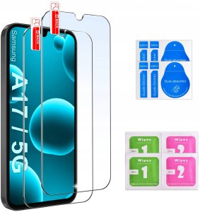 krainaGSM Etui do Samsung A17 | 5G CASE WZMACNIANE CZARNE PANCERNE 2x SZKŁO 6