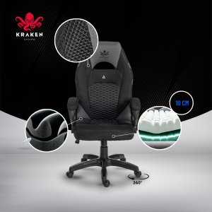 FOTEL GAMINGOWY BIUROWY KRZESŁO OBROTOWE DO BIURKA 5