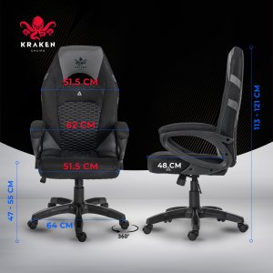 FOTEL GAMINGOWY BIUROWY KRZESŁO OBROTOWE DO BIURKA 9