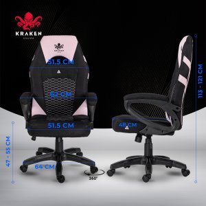 FOTEL GAMINGOWY BIUROWY KRZESŁO OBROTOWE DO BIURKA 9