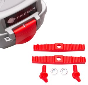 Cargo Mały kufer na bagażnik Srebrno-Czerwony Uniwersalny 3