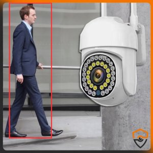 ZEWNĘTRZNA OBROTOWA KAMERA WIFI IP SMART 5MP ZOOM DETEKCJA MONITORING AUDIO 5