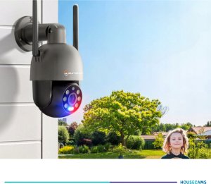 Kamera Zewnętrzna WIFI IP Obrotowa 8MPx 4K ULTRA HD 2160p Grafitowa Czarna 3
