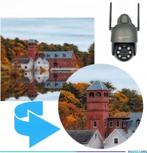 Kamera Zewnętrzna WIFI IP Obrotowa 8MPx 4K ULTRA HD 2160p Grafitowa Czarna 6