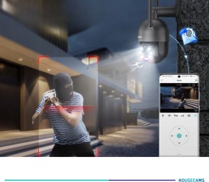 Kamera Zewnętrzna WIFI IP Obrotowa 8MPx 4K ULTRA HD 2160p Grafitowa Czarna 10