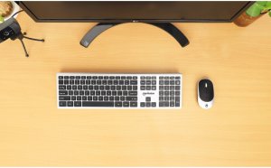Klawiatura + mysz Manhattan 180788 Bezprzewodowy QWERTY Czarno-Srebrny (MHT_180788) 10