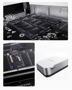 Komputer Minis Forum AI X1 Pro mini PC AMD Ryzen AI 9 HX370 12 rdzeni 96 GB DDR5 2TB 6