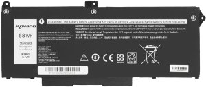 Bateria Movano Bateria do Dell Latitude 5420, 5520, Precision 3560 (3800mAh) 5