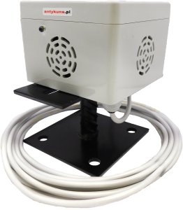 Antykuna.pl Odstraszacz Cichy Light&Flash 3 strony działania, na parking / strych / balkon Hermetyczny, na stopce Zasilanie 230V 2