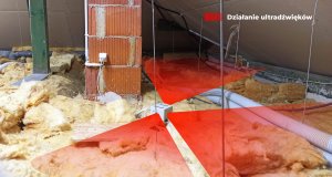 Antykuna.pl Odstraszacz Cichy Light&Flash 3 strony działania, na parking / strych / balkon Hermetyczny, na stopce Zasilanie 230V 5