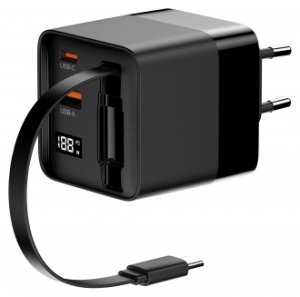 Ładowarka sieciowa Newell GaN 65 W LCD - EU 20