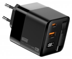 Ładowarka sieciowa Newell GaN 65 W LCD - EU 98