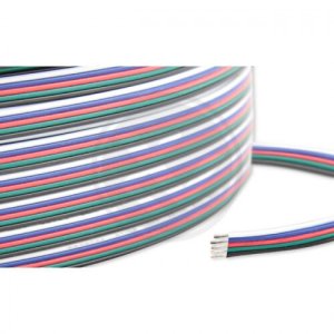 Przewód LED RGBW 5-żyłowy 100m 22AWG 3