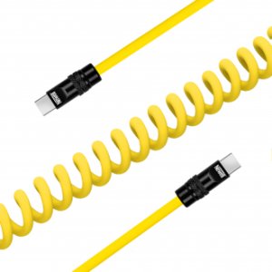 Kabel USB USB-C - USB-C 1.5 m Żółty (NL4992) 184