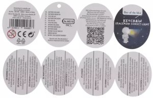 Lampka USB Brelok Astronauta z efektem zachodu słońca - Kosmiczna Mini Lampa 5