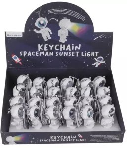 Lampka USB Brelok Astronauta z efektem zachodu słońca - Kosmiczna Mini Lampa 6
