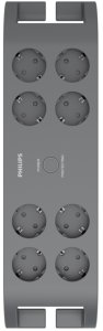 Listwa zasilająca Philips przeciwprzepięciowa 8 gniazd 2 m czarna (SPN3180A/58) 2