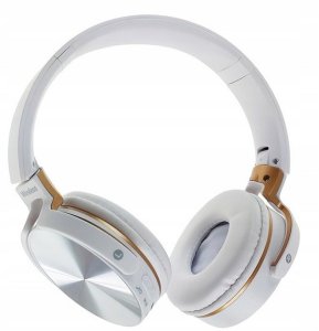 SŁUCHAWKI NAUSZNE BEZPRZEWODOWE BLUETOOTH LEKKIE MP3 RADIO SKŁADANE GAMING 3