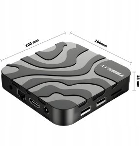 SMART TV BOX T95MAX ANDROID 9 64BIT 6K WIFI HDR USB 3.0 + PILOT KABEL HDMI 10