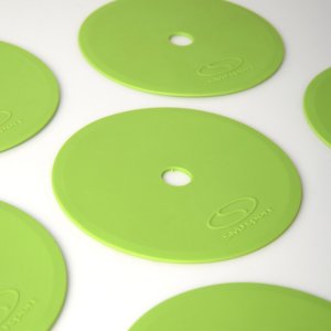 Znaczniki płaskie pachołki na parkiet SMJ sport 12 sztuk zielony 15cm 3