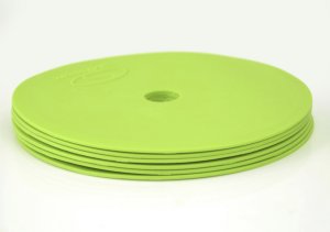 Znaczniki płaskie pachołki na parkiet SMJ sport 12 sztuk zielony 15cm 4