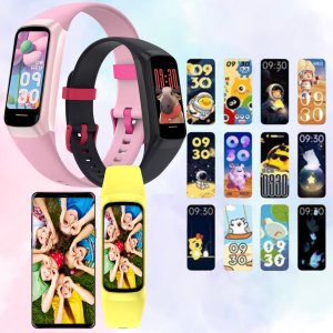 Smartband Rubicon Smartwatch SMARTBAND RNCF05K-żółty PROF 5