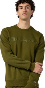Champion Bluza męska Crewneck Sweatshirt oliwkowa 220272 GS585 L 4