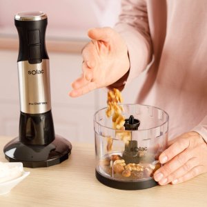 Blender Solac BLENDER RĘCZNY WIELOFUNKCYJNY MIKSER STALOWE OSTRZA 1500W 3