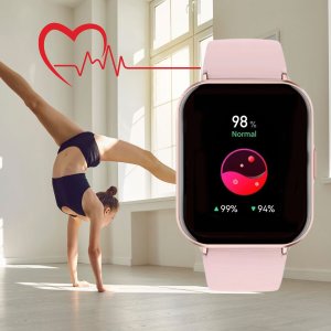 Smartwatch Rubicon Zegarek Damski SMARTWATCH srebrny mesh 3
