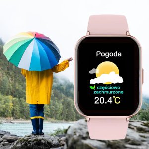 Smartwatch Rubicon Zegarek Damski SMARTWATCH srebrny mesh 8