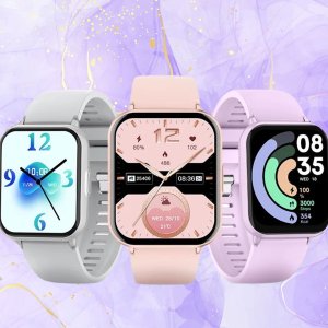 Smartwatch Rubicon Zegarek Damski SMARTWATCH srebrny mesh 10